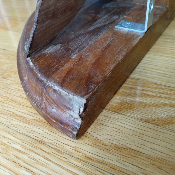 Vintage Cherub Carved Wood Angel Shelf Wall Mounted Altar Chunky Smiling Happy - Picture 6 of 16